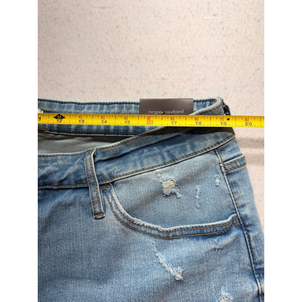 Ava & Viv Women Blue High Rise Skinny Jeans Light Wash Distressed Size 20 R - Picture 6 of 9